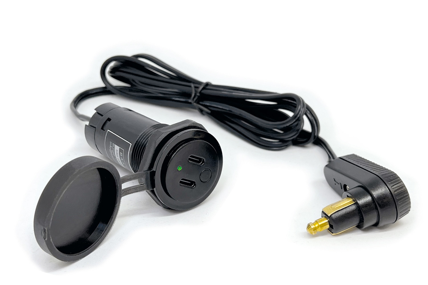 USB socket with angled plug BAAS USB22 | Wunderlich