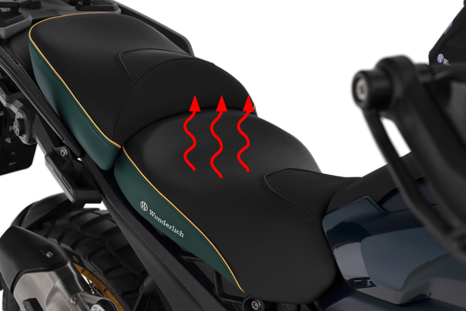 Asiento de conductor Wunderlich AKTIVKOMFORT - con calefacción Smart Plug & Play R 1300 GS