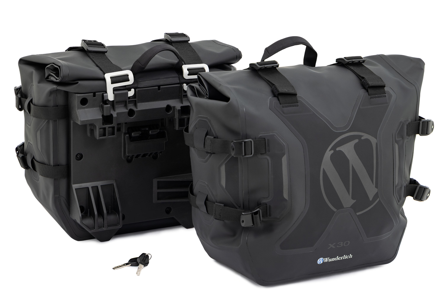 Wunderlich X-Gepäcksystem wasserfeste Seitentaschen mit Träger M 1000 XR