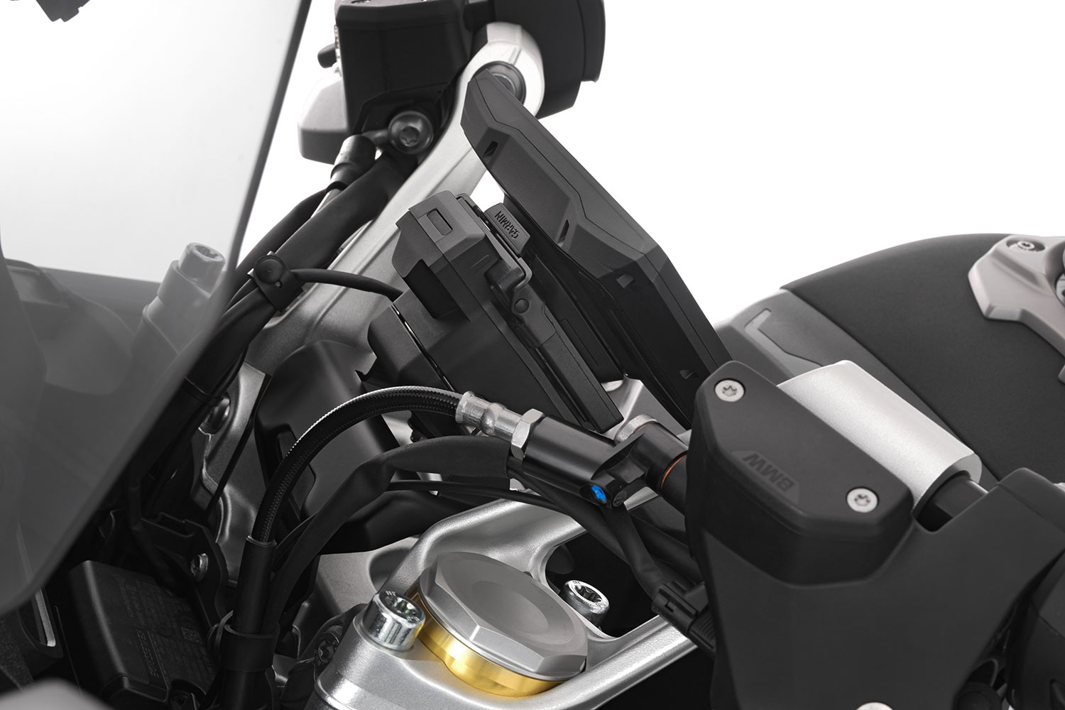 Wunderlich Verriegelung für Plug & Ride Adapter Garmin zūmo XT2/XT3 an elektronisch abschließbarer BMW Navi-Vorbereitung