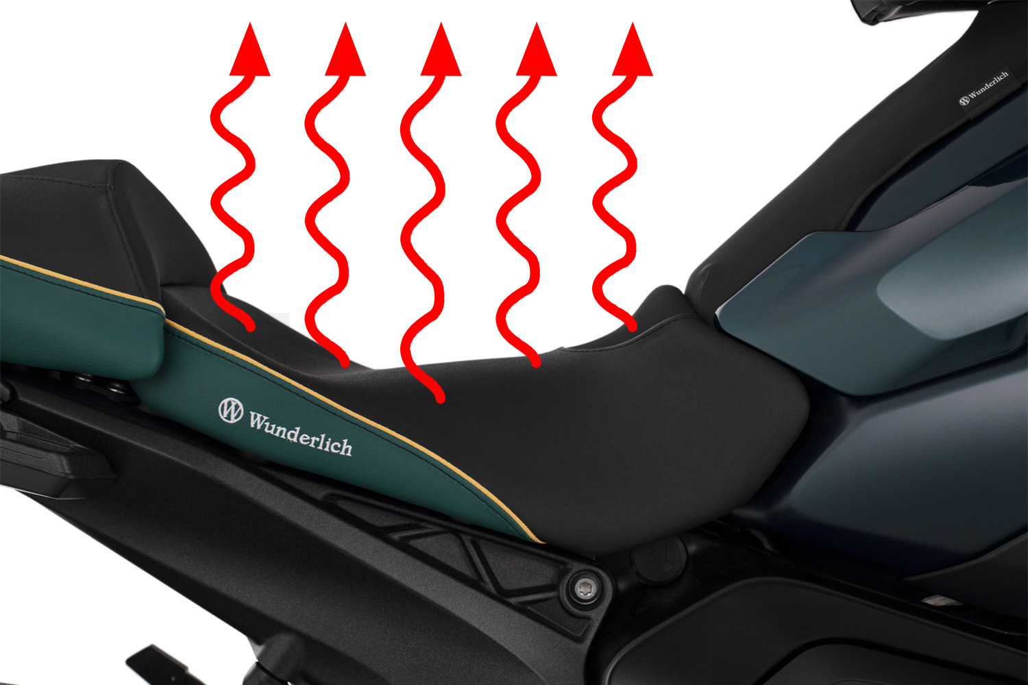 Wunderlich Selle conducteur AKTIVKOMFORT - avec chauffage intégré Smart Plug & Play R 1300 GS