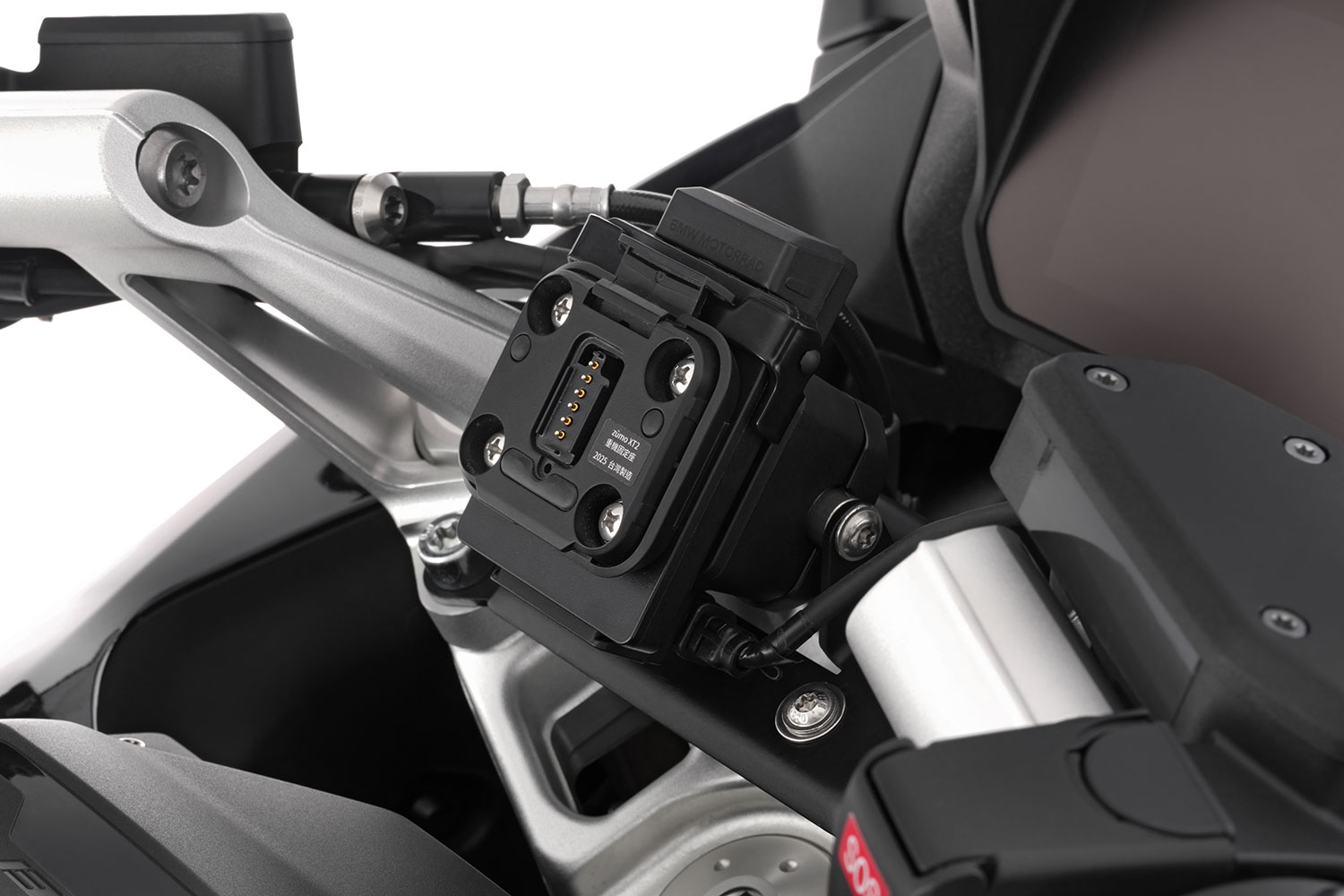 Wunderlich Verriegelung für Plug & Ride Adapter Garmin zūmo XT2/XT3 an elektronisch abschließbarer BMW Navi-Vorbereitung