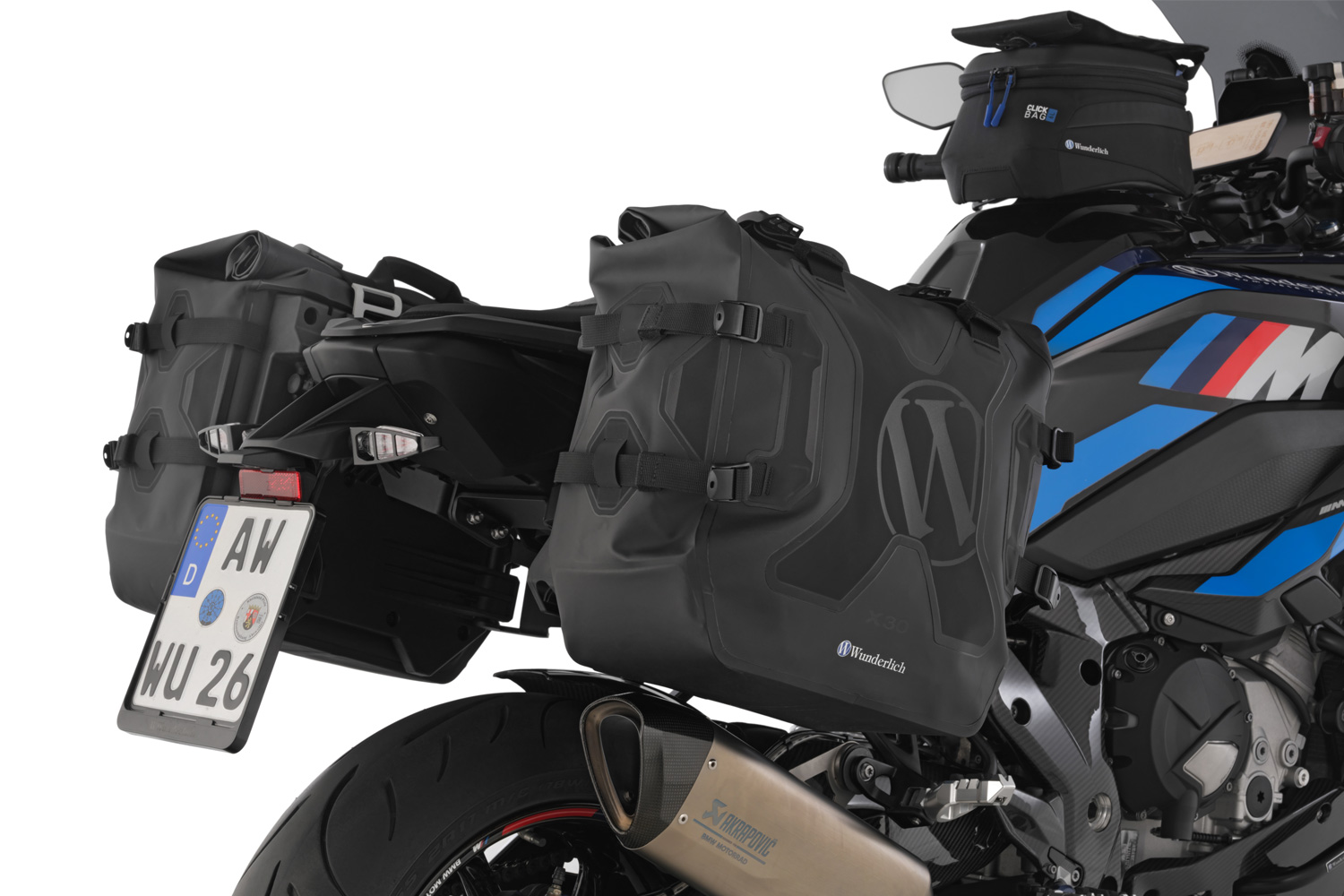 Wunderlich X-Gepäcksystem wasserfeste Seitentaschen mit Träger M 1000 XR