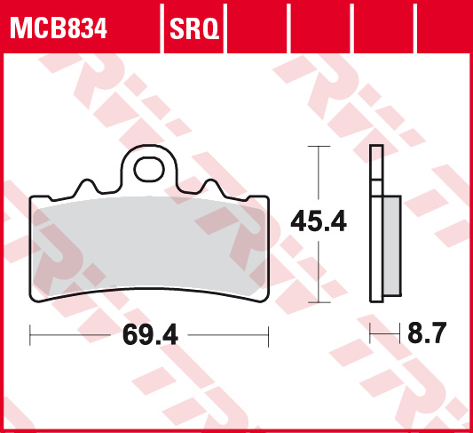 TRW Bremsbeläge Sinter Street MCB834SV