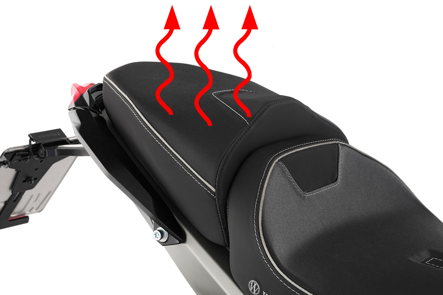 Selle passager avec chauffage de selle Smart Plug & Play Wunderlich AKTIVKOMFORT R 1300 R/RS
