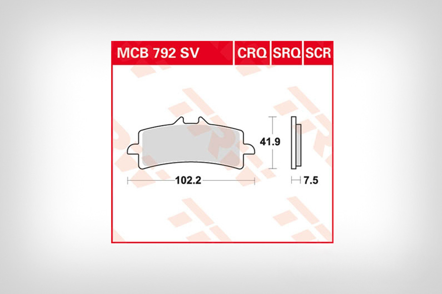 Pastiglie dei freni anteriori in metallo sinterizzato HP4