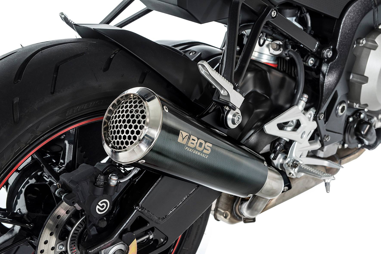 Silenciador trasero BOS Slip-On SSEC RR S 1000 R