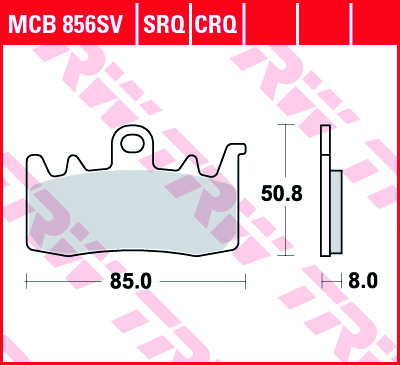 TRW Bremsbeläge Sinter Street MCB856SV - vorne