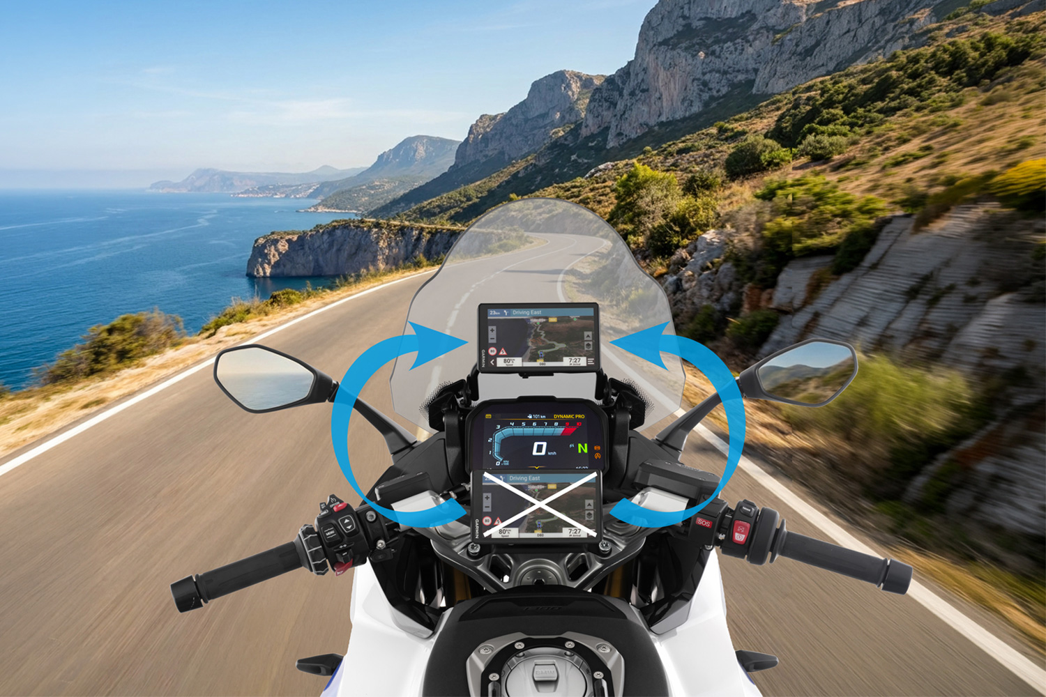 Wunderlich ricollocazione del navigatore / supporto per dispositivo R 1300 RS