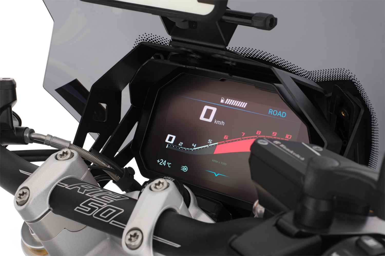 Wunderlich TFT-Display-Diebstahlschutz mit integriertem Blendschutz