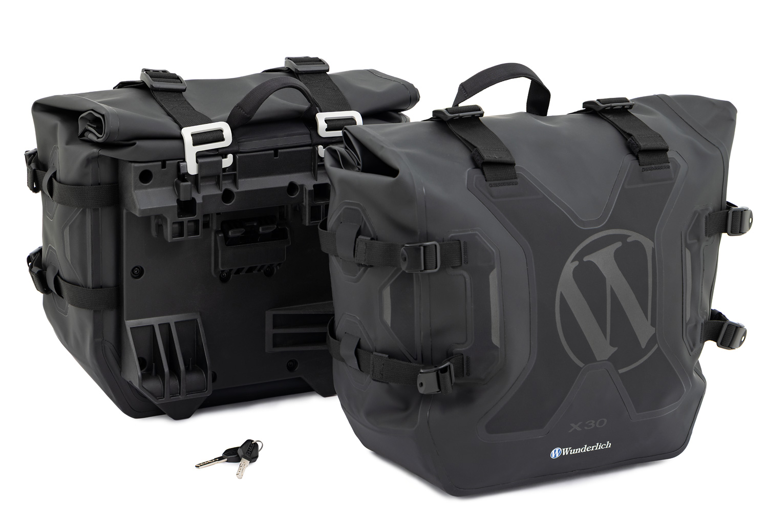 Wunderlich X-Gepäcksystem Seitentaschen WATERPROOF mit Träger R 12 G/S