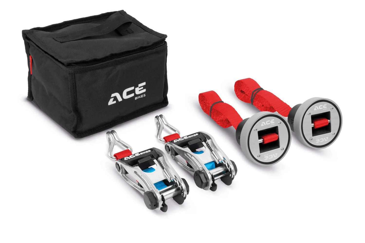 Sistema de amarre Acebikes CapStrap para el eje del buje