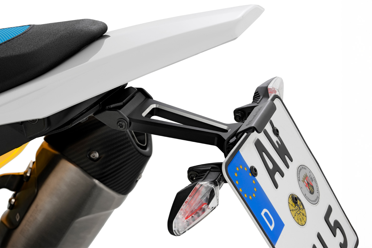 Wunderlich number plate holder R 1300 GS + RS (with 3-in-1 combined indicator light)