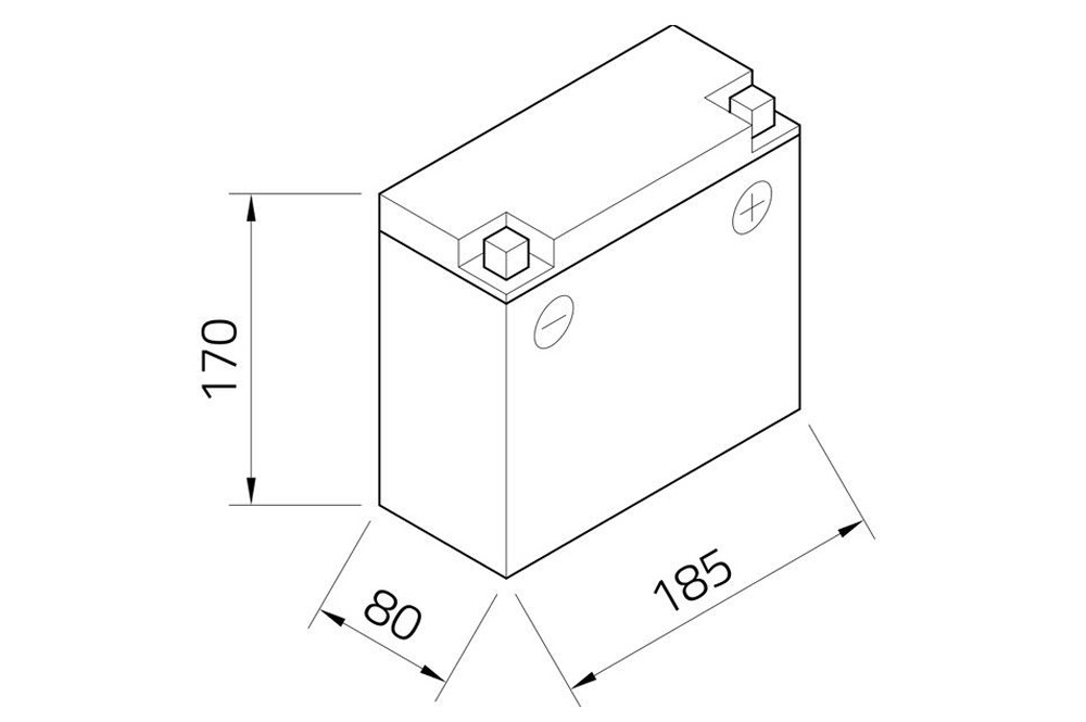 Batterie de moto Intact SLA12-22
