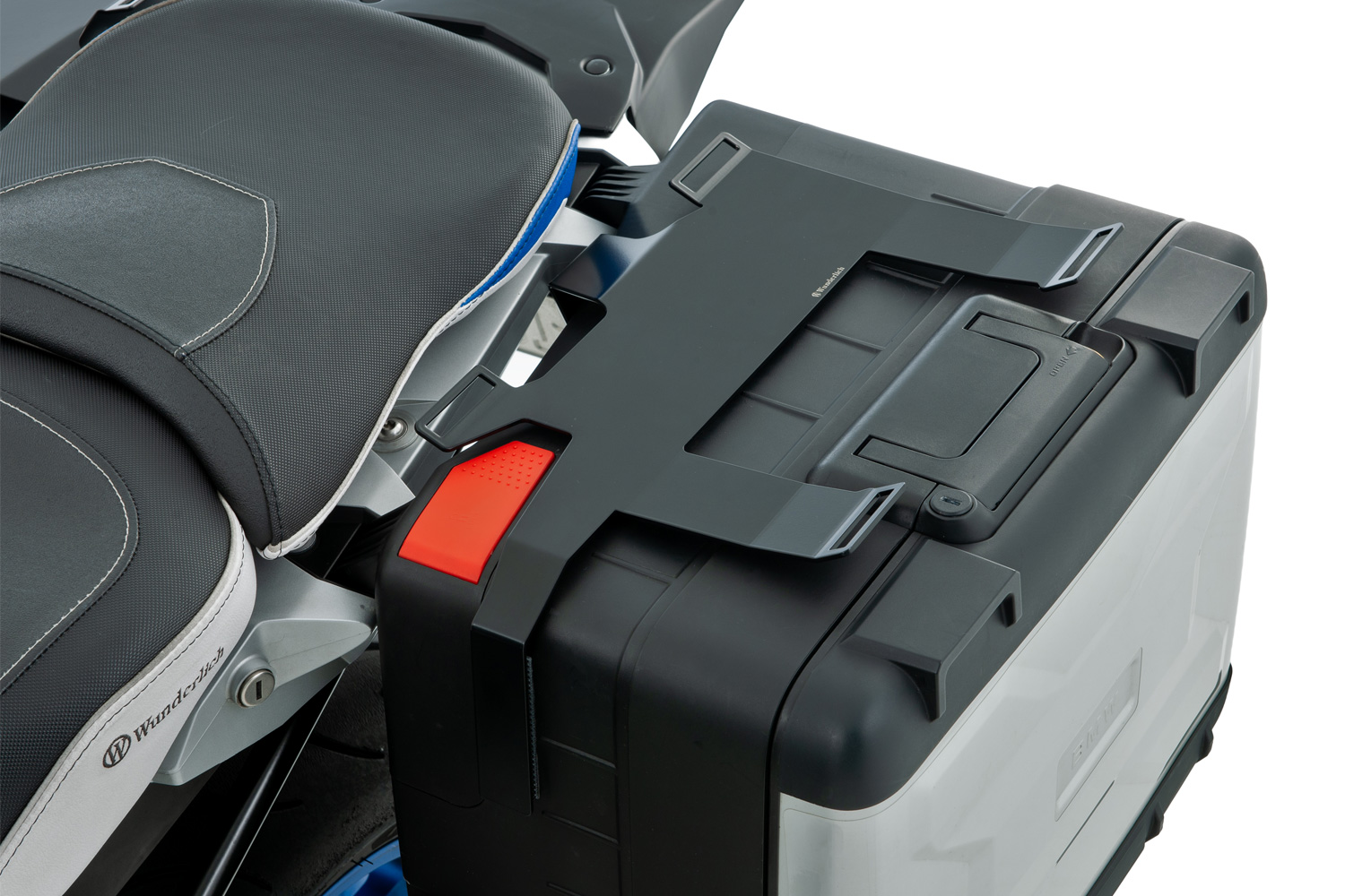 Soporte de equipaje Wunderlich sobre maleta original R 1200/1250 GS LC