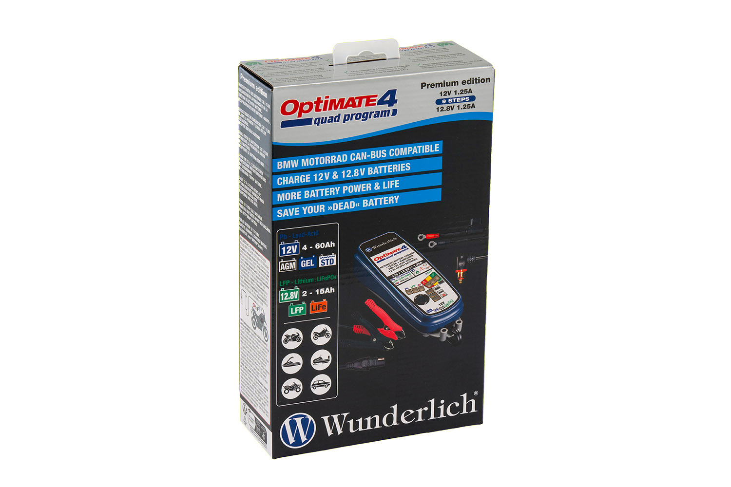 Wunderlich Edition Batterieladegerät Optimate 4 Quad-Program Canbus Edition