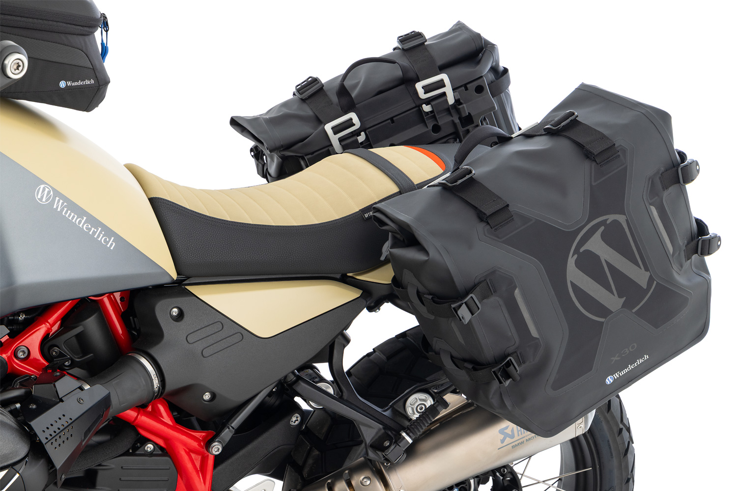 Wunderlich X-Gepäcksystem Seitentaschen WATERPROOF mit Träger R 12 G/S