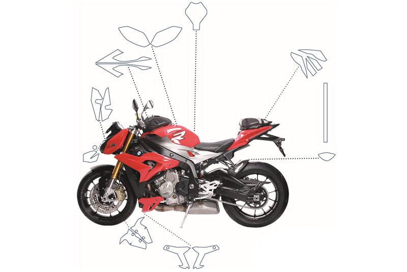 Kit complete de protection de peinture PremiumShield S 1000 R
