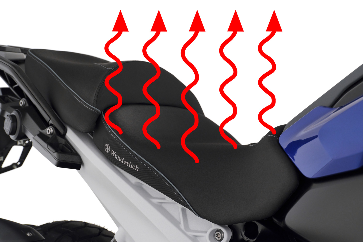 Wunderlich Selle conducteur AKTIVKOMFORT - avec chauffage intégré Smart Plug & Play R 1300 GS