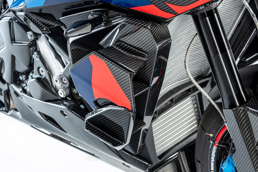 Ilmberger Cover on Radiator Fairing + Winglet Mount M 1000 XR
