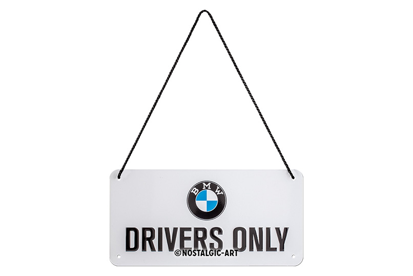 Nostalgic-Art BMW Drivers Only, Car Accessory Gift Idea, Sheet Metal  Postcard, Mini tin Sign as a Greeting Card, 10 x 14 cm