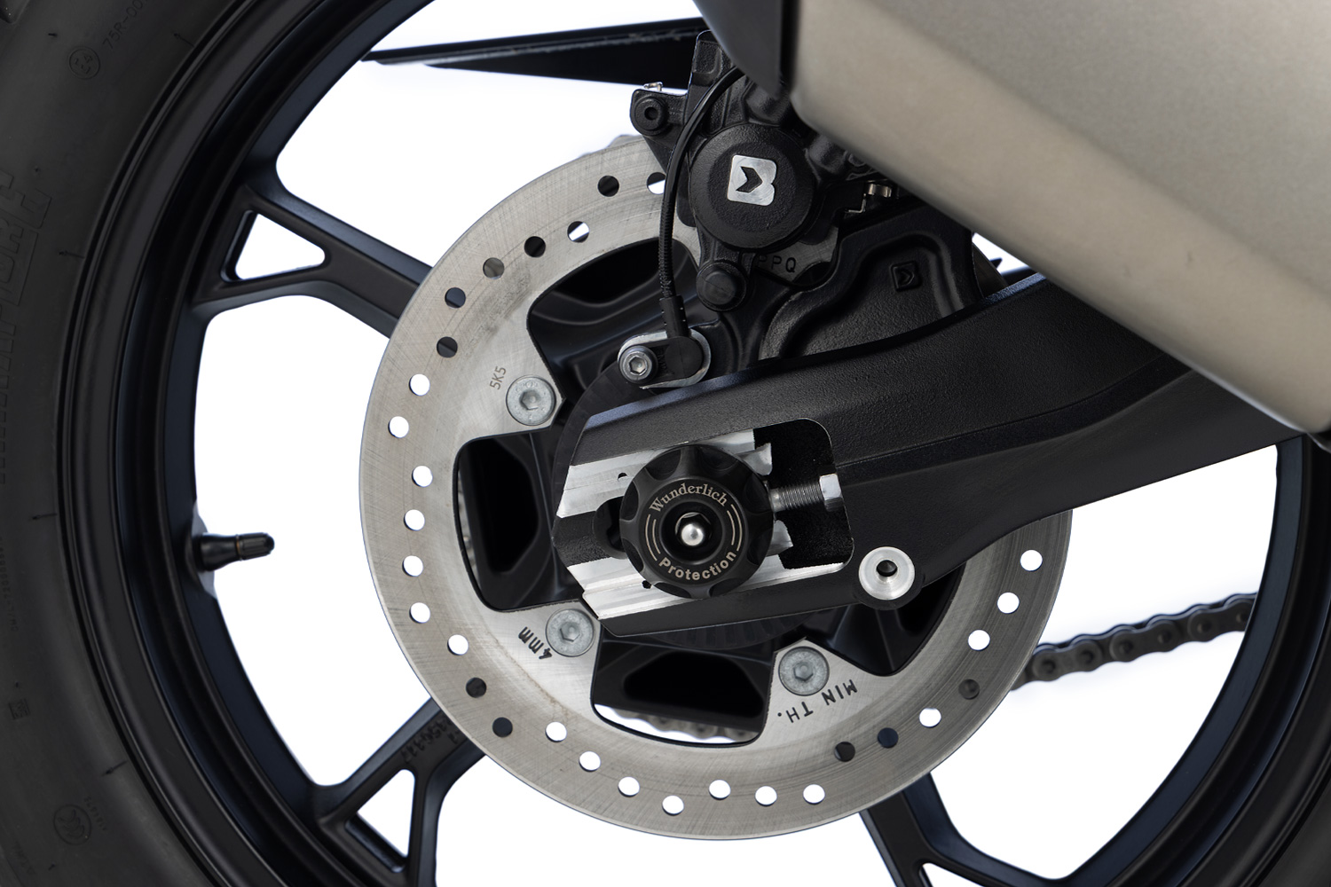 Wunderlich Achs-Schutzpads DOUBLESHOCK F 450 GS