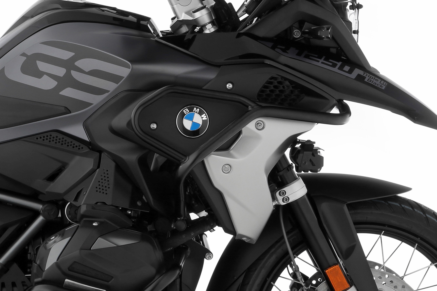 Protections Démarreur Moto Pour BMW R1250GS/Adventure (2013-2024) - Aluminium CNC Anodisé - Noir
