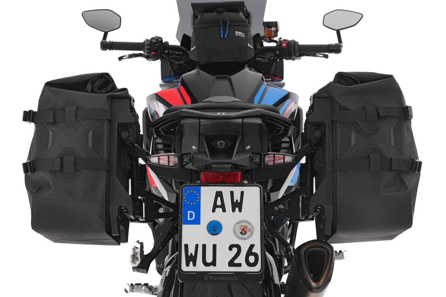 Wunderlich X-Gepäcksystem wasserfeste Seitentaschen mit Träger M 1000 XR