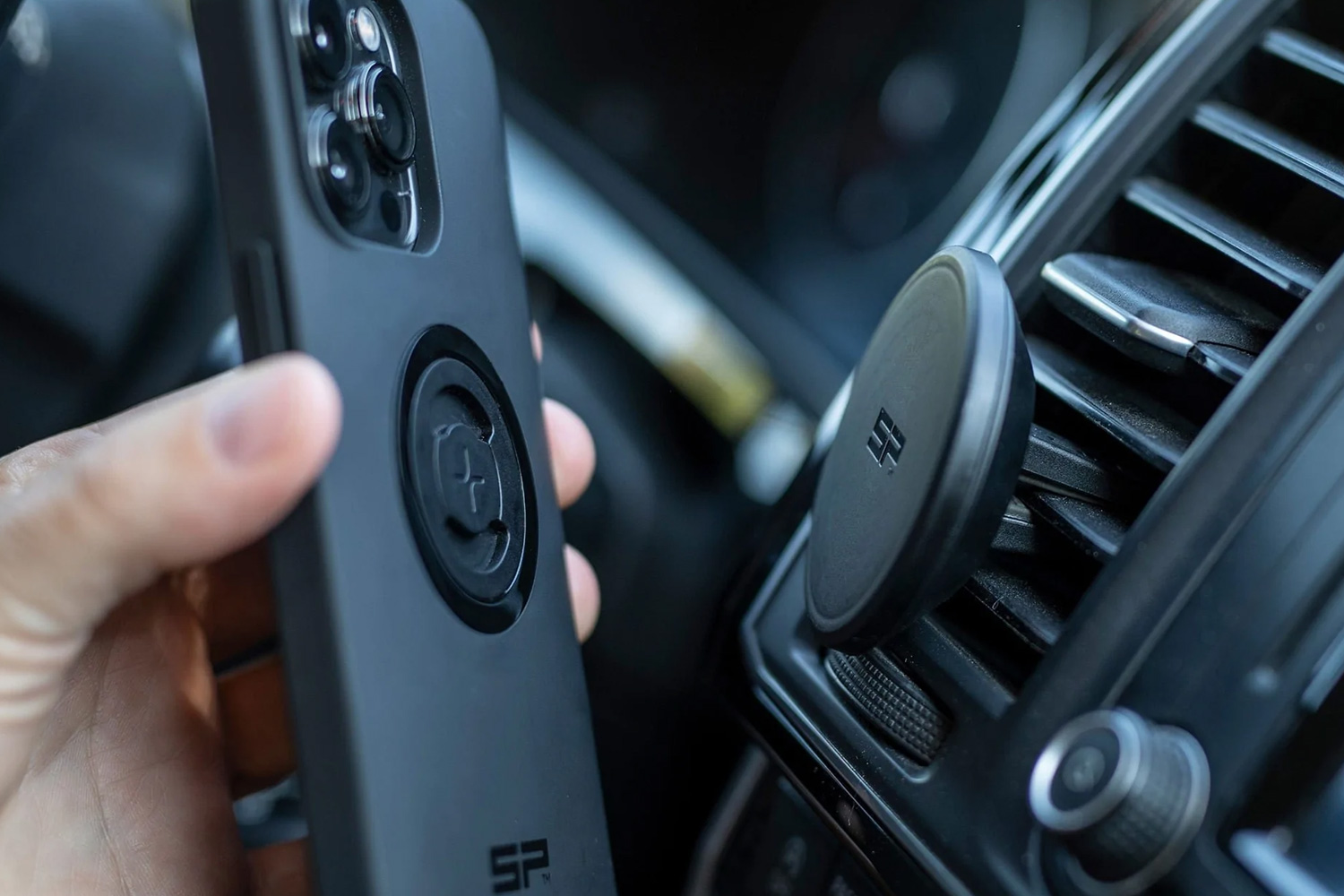 SP-Connect Smartphone Halterung Lüftungsgitter Auto SPC+ - schwarz