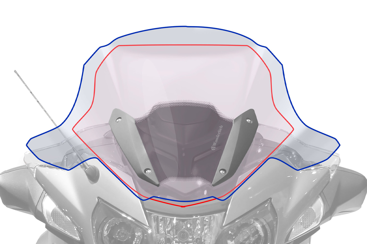 Wunderlich touring windshield MARATHON R 1250 RT / R 1200 RT LC