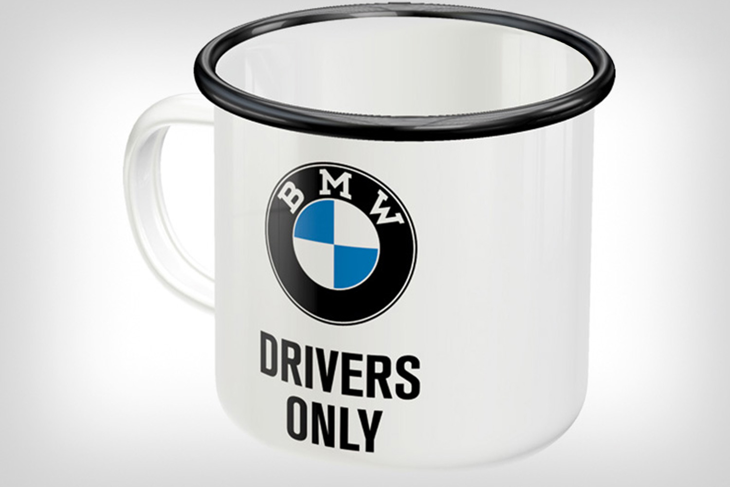 Emaille-Becher BMW Drivers Only von Nostalgic Art