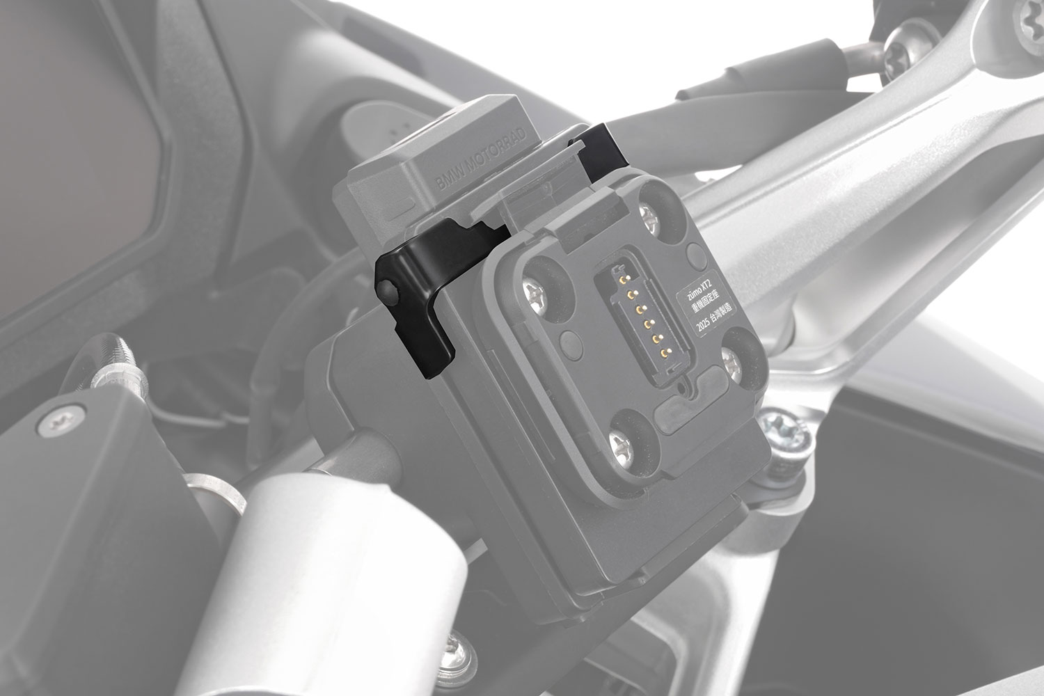 Wunderlich Verriegelung für Plug & Ride Adapter Garmin zūmo XT2/XT3 an elektronisch abschließbarer BMW Navi-Vorbereitung