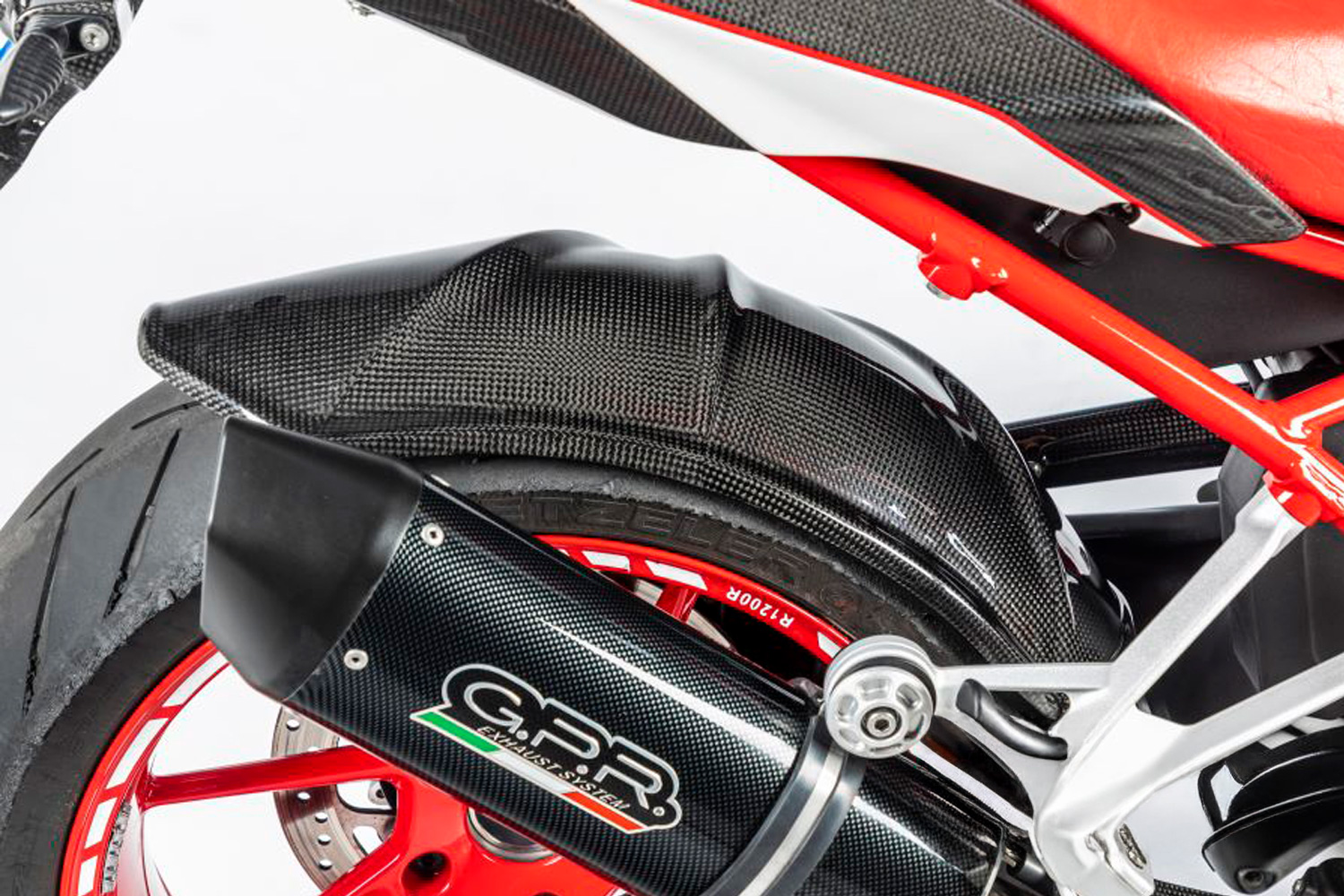 PARAFANGO POSTERIORE CARBONIO SENZA BUCO CARBONIO BMW S 1000 RR 2009-2011
