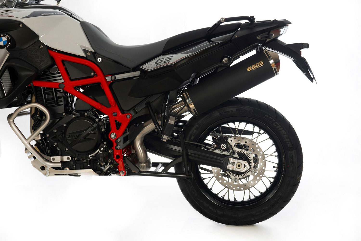 BOS Slip-On Endschalldämpfer Oval 120 F 650 GS
