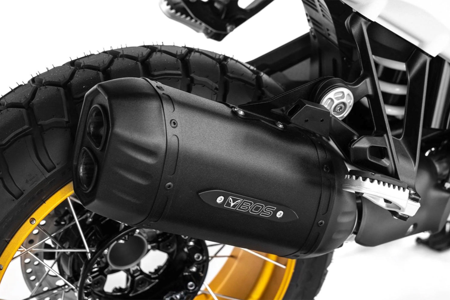 BOS Slip-On rear silencer Desert Fox Double D (EURO 5+) R 1300 GS (Adventure)