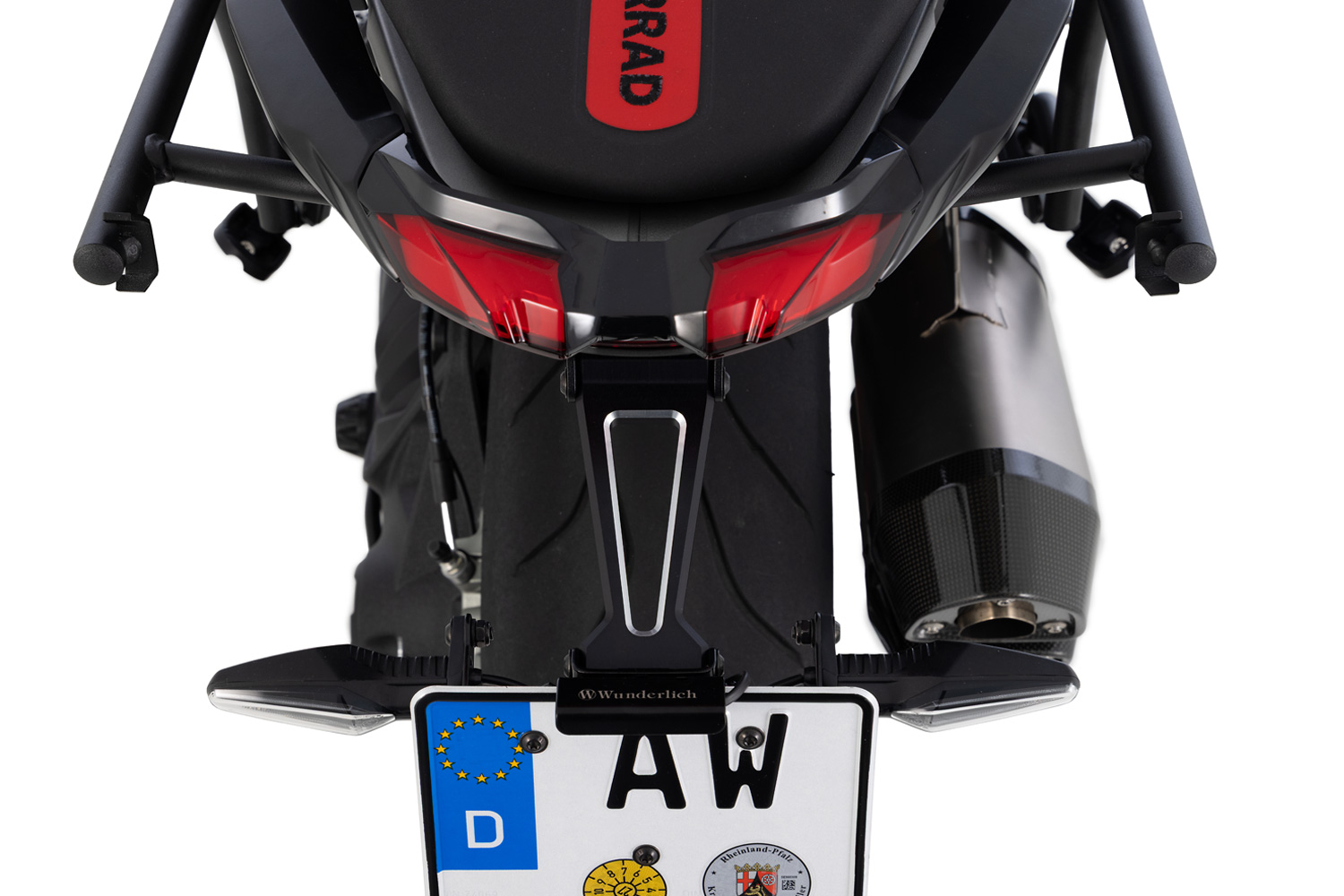 Wunderlich Kennzeichenträger R 1300 GS + RS (mit 3-in1-Kombiblinkleuchte)