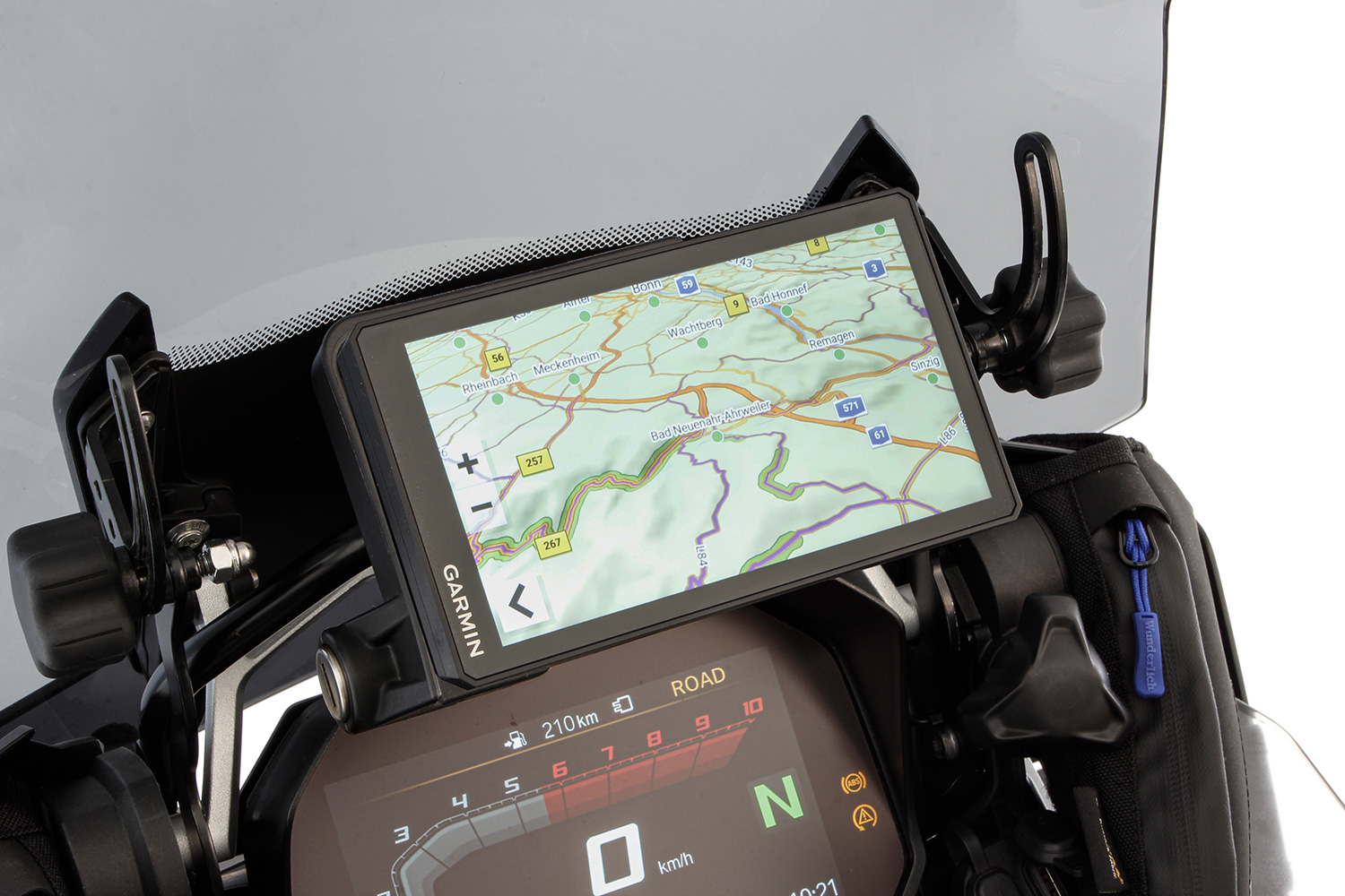 Wunderlich Navigationsadapter für Garmin und TomTom an BMW