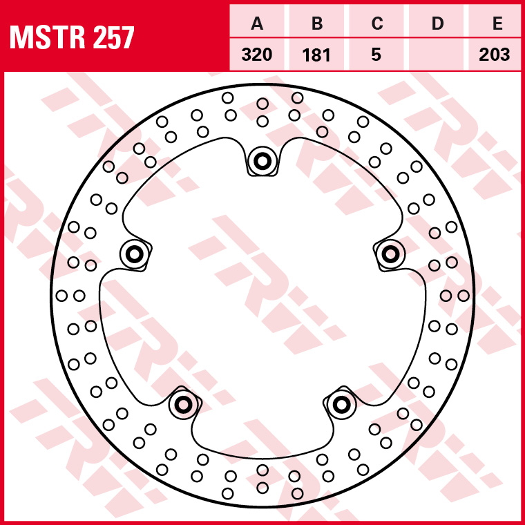 TRW Bremscheibe MSTR257 Standard