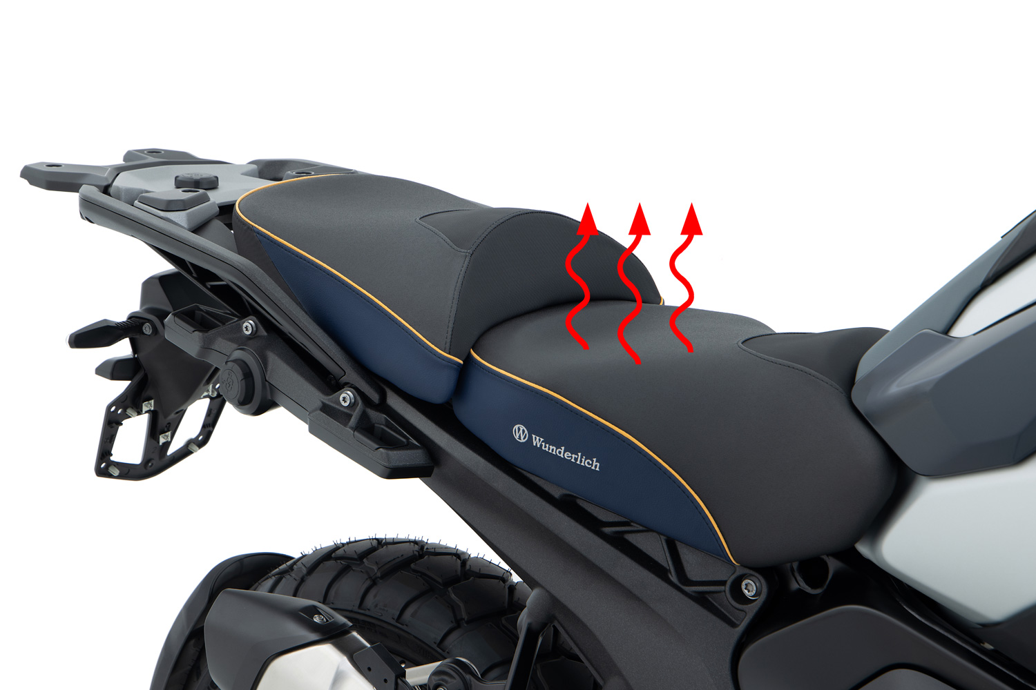 Asiento del conductor Wunderlich AKTIVKOMFORT con calefacción Smart Plug & Play R 1300 GS