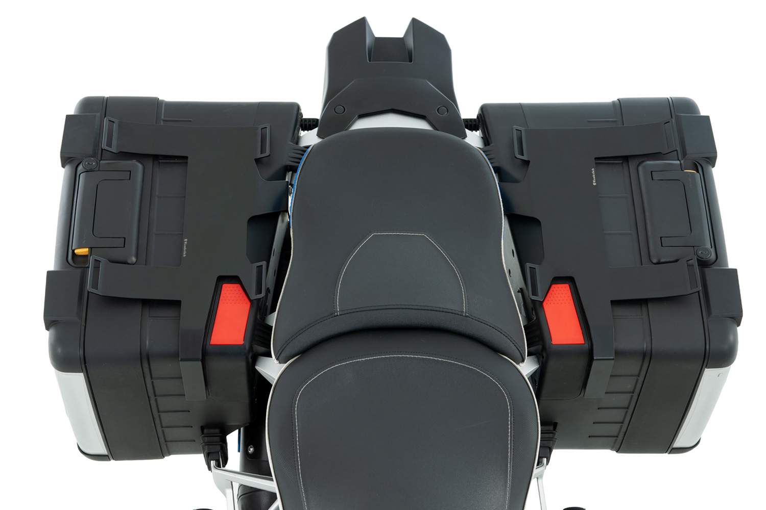 Soporte de equipaje Wunderlich sobre maleta original R 1200/1250 GS LC