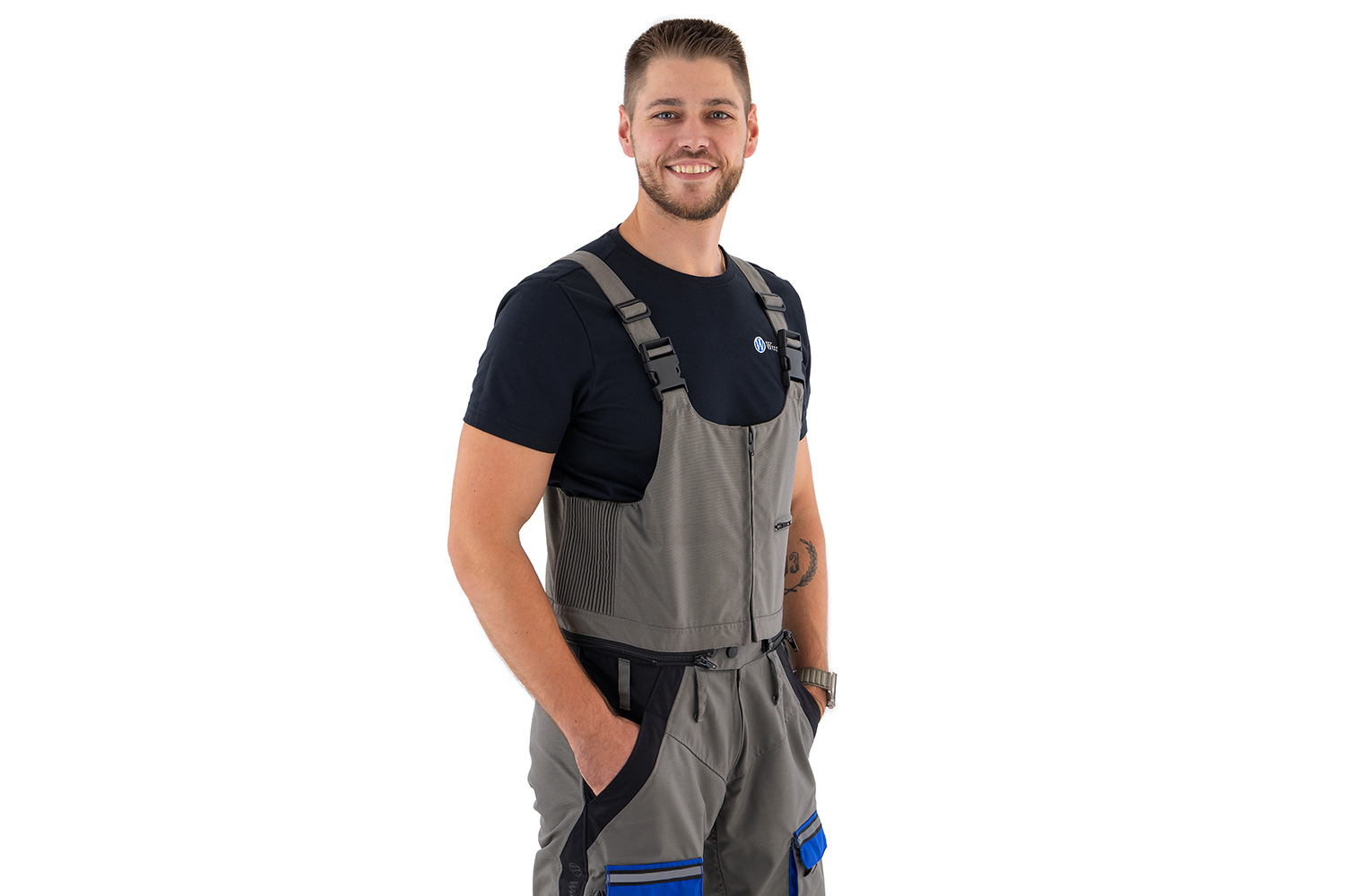 Pettorale con bretelle per pantaloni da moto Wunderlich