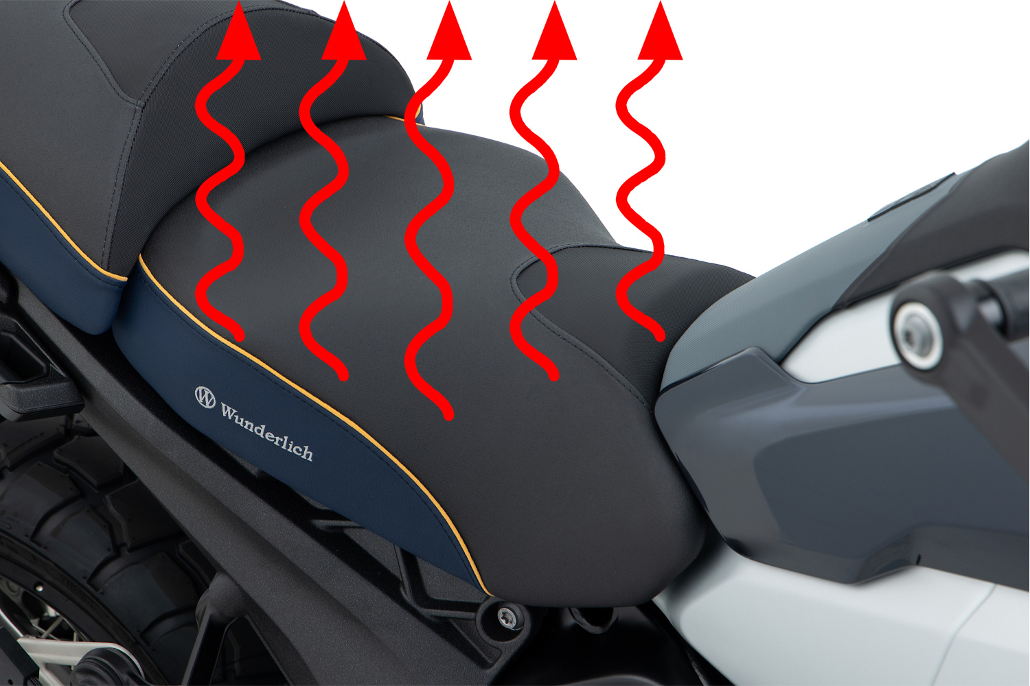 Wunderlich AKTIVKOMFORT Rider Seat with Smart Plug & Play Seat Heating R 1300 GS