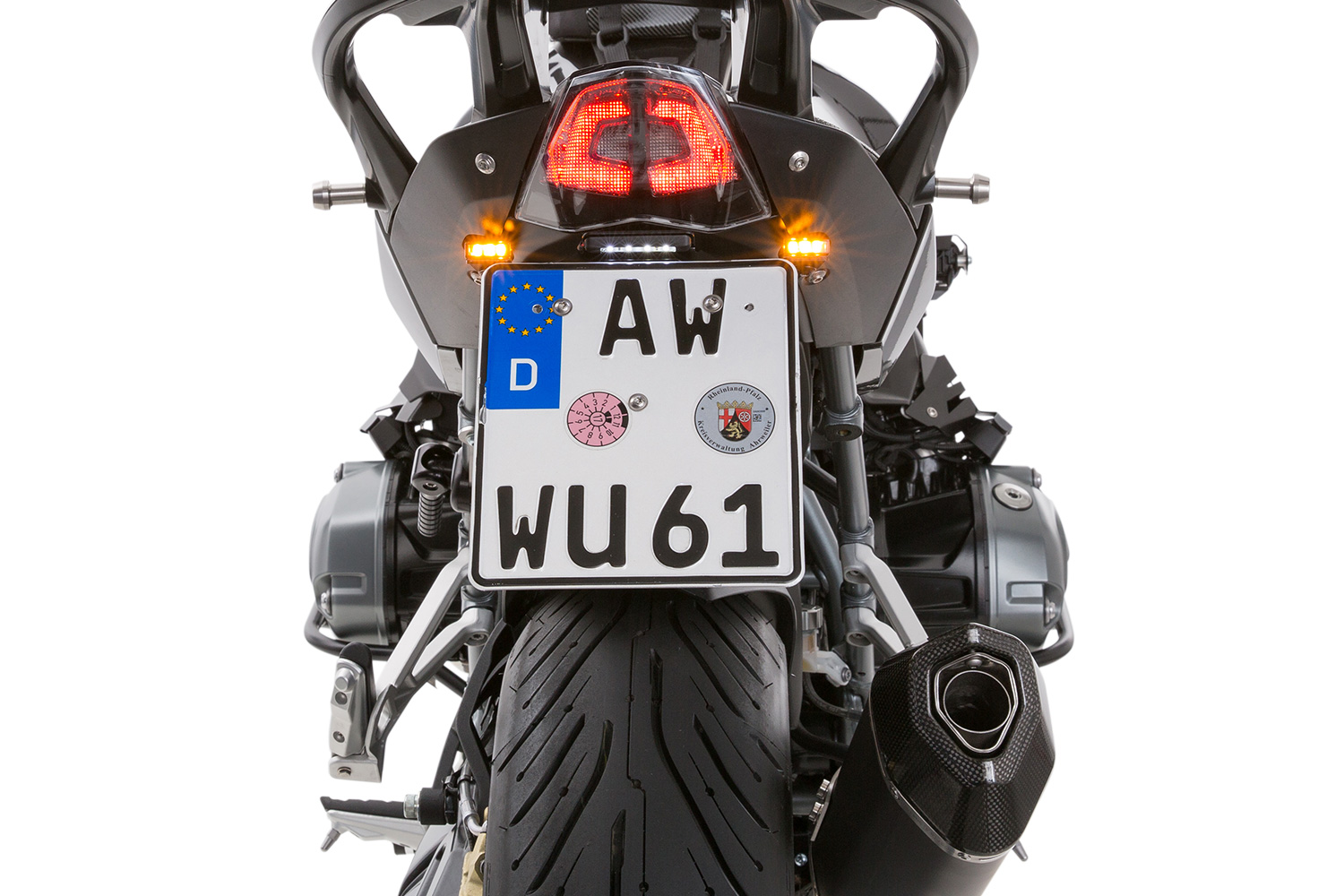 Support de plaque d'immatriculation de moto Barracuda spécifique pour BMW R  1200gs (2015-17) / R 1250 gs (2019-22) Vente en Ligne 