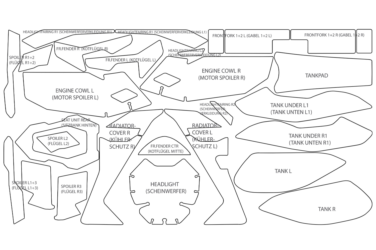 Complete paint protection set »PremiumShield«