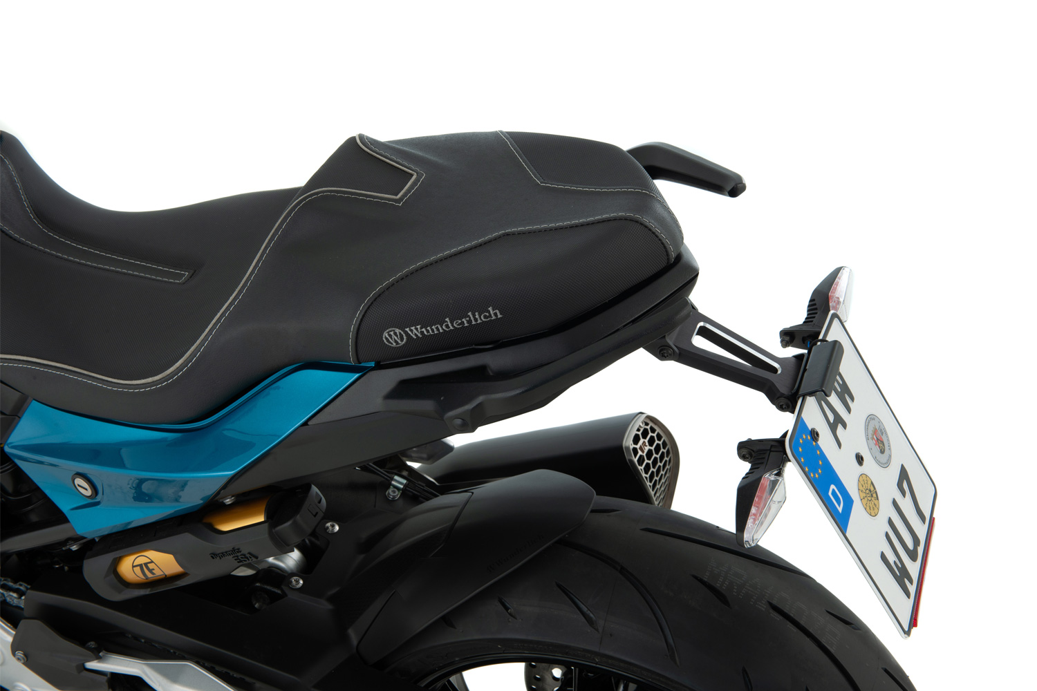 Support Plaque Immatriculation Court Pour BMW F900R 2020+ - Alliage Aluminium CNC, Design Intégré - Rouge
