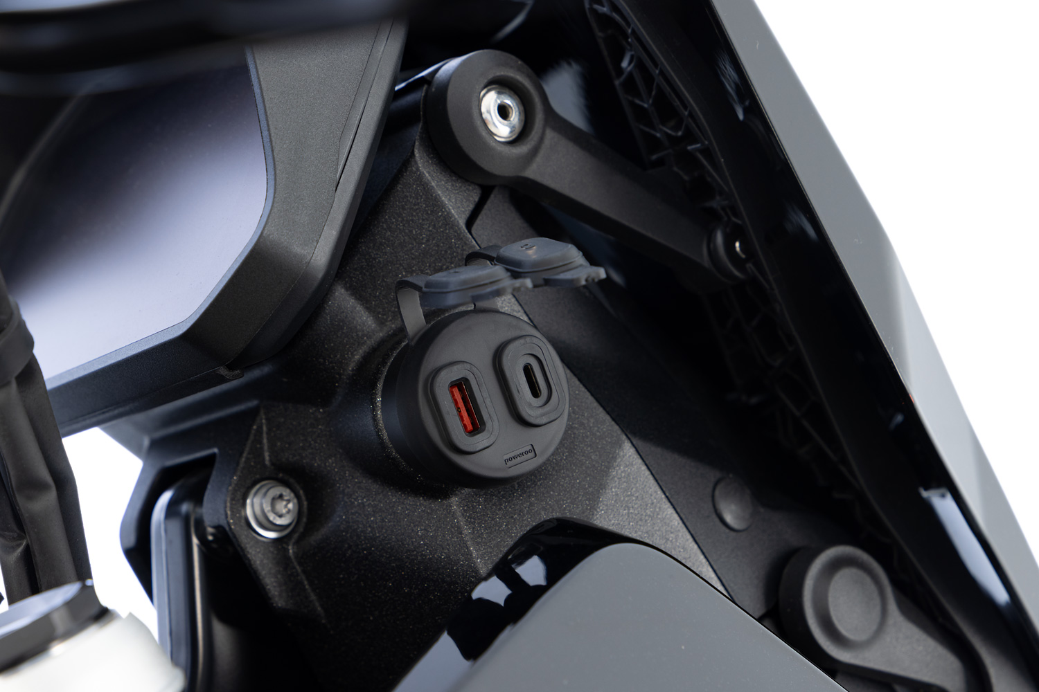 Wunderlich USB-Doppelsteckdose USB / USB-C mit Steckdosenverlegung R 1300 GS Adventure