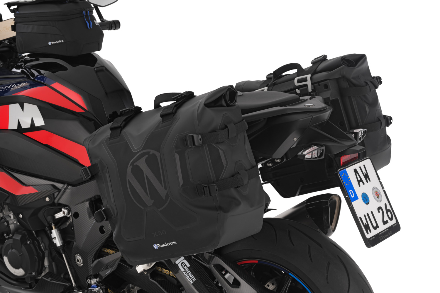 Wunderlich X-Gepäcksystem wasserfeste Seitentaschen mit Träger M 1000 XR