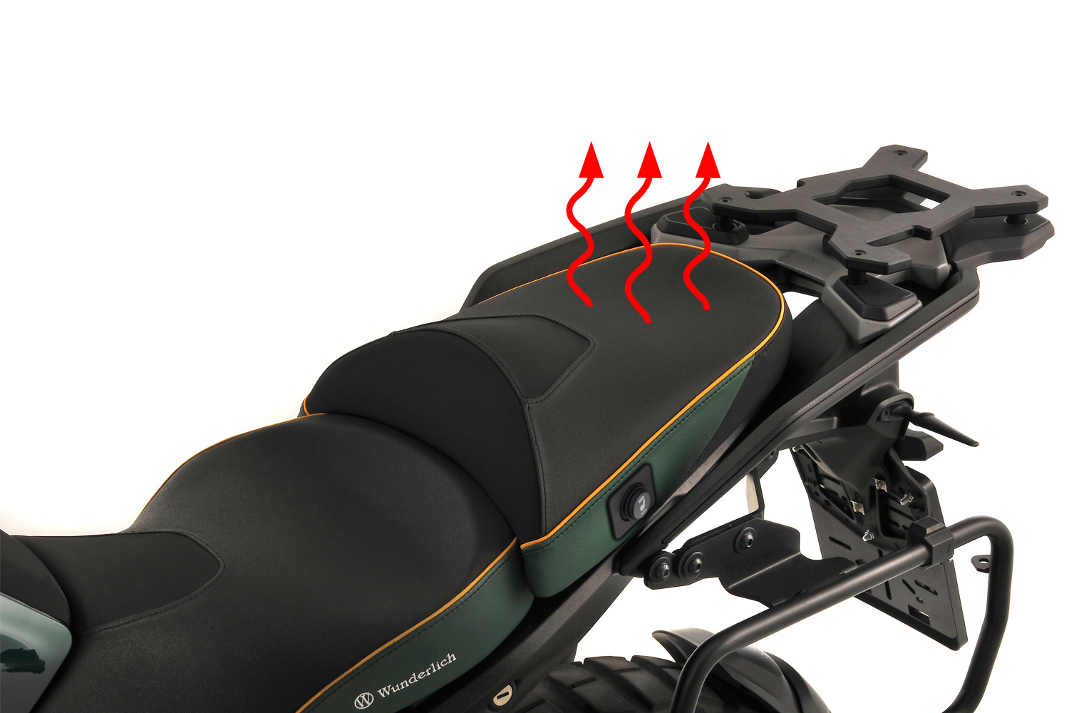 Asiento del pasajero Wunderlich AKTIVKOMFORT con calefacción Smart Plug & Play R 1300 GS