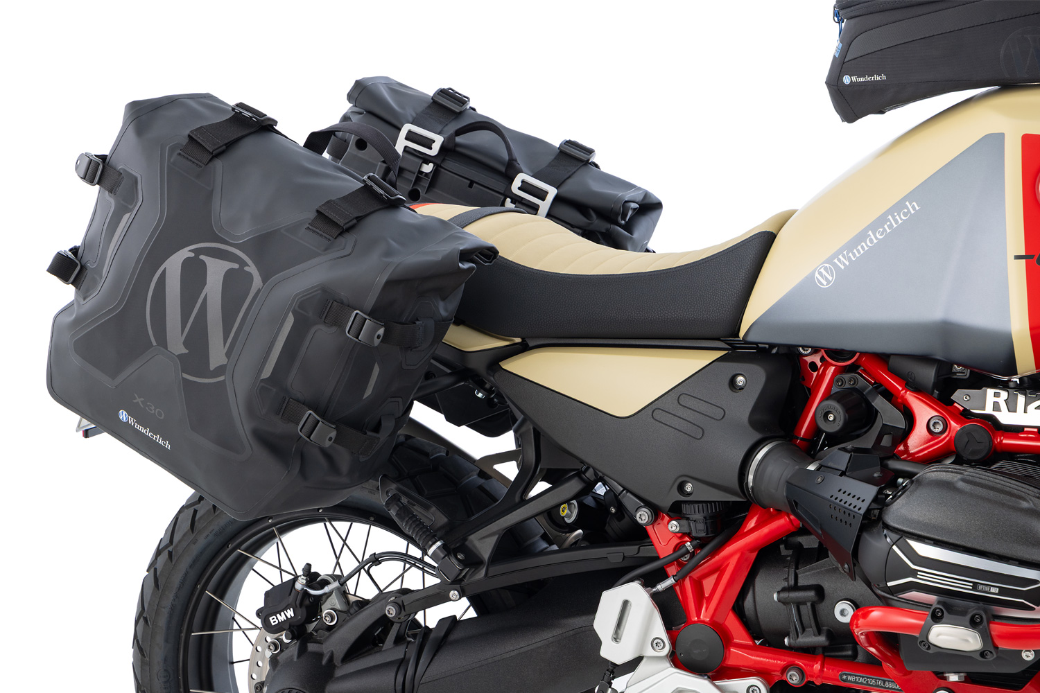 Wunderlich X-Gepäcksystem Seitentaschen WATERPROOF mit Träger R 12 G/S