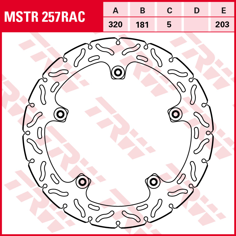 TRW Bremsscheibe MSTR257RAC